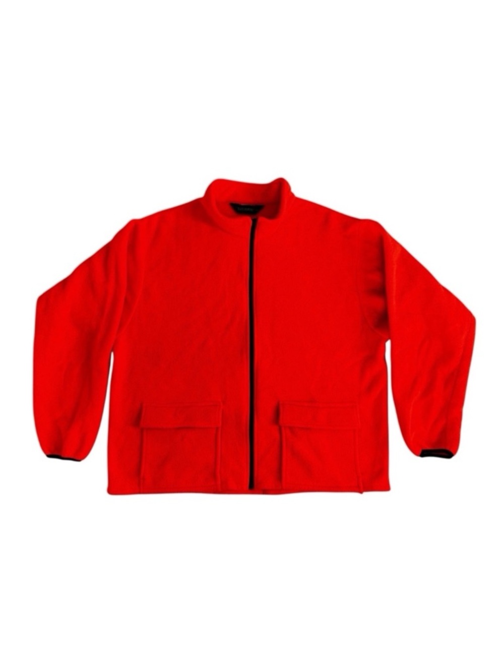 Black Diamond Bright Orange Neon Safety Full Zip Fleece Jacket XXL